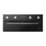 electriQ Built-In Electric Double Oven - Black