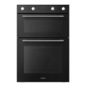 79112497/1/EQDO2BLACK GRADE A2 - electriQ Built-In Electric Double Oven - Black