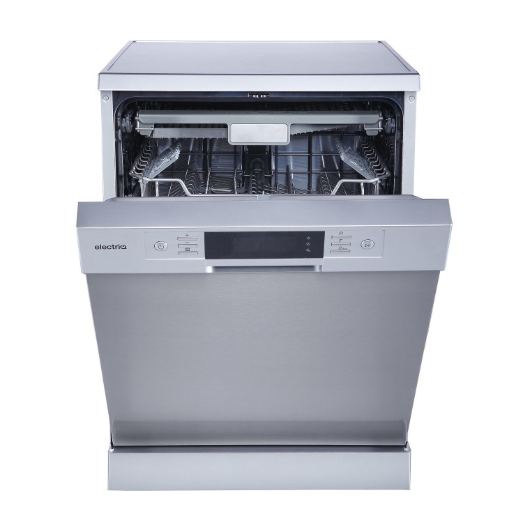 GRADE A3 - electriQ 15 Place Freestanding Dishwasher - Stainless Steel