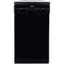 electriQ Freestanding Slimline Dishwasher - Black