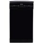electriQ Freestanding Slimline Dishwasher - Black