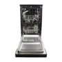 electriQ Freestanding Slimline Dishwasher - Black