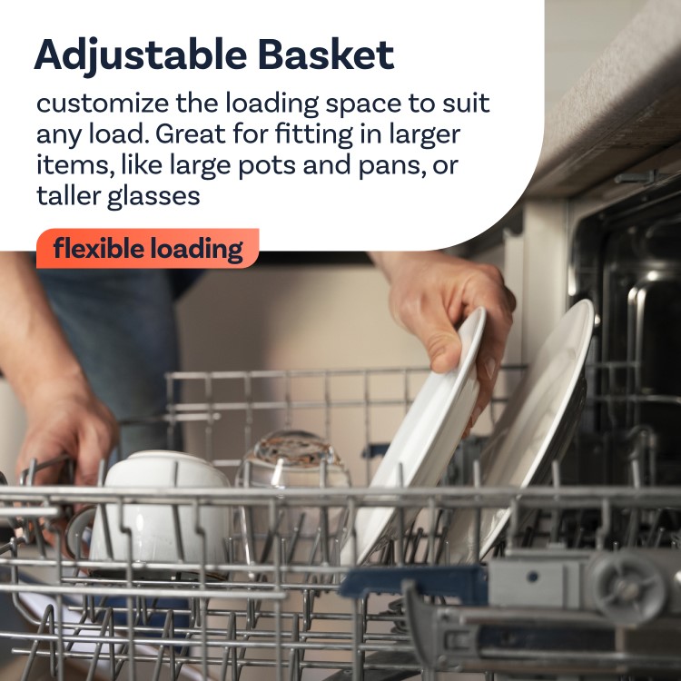 electriQ Series 2 Freestanding Dishwasher - Power Wash White