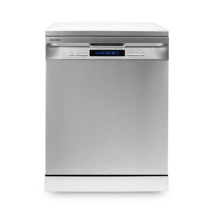 electriQ - 14 Place Settings Freestanding Dishwasher - Silver