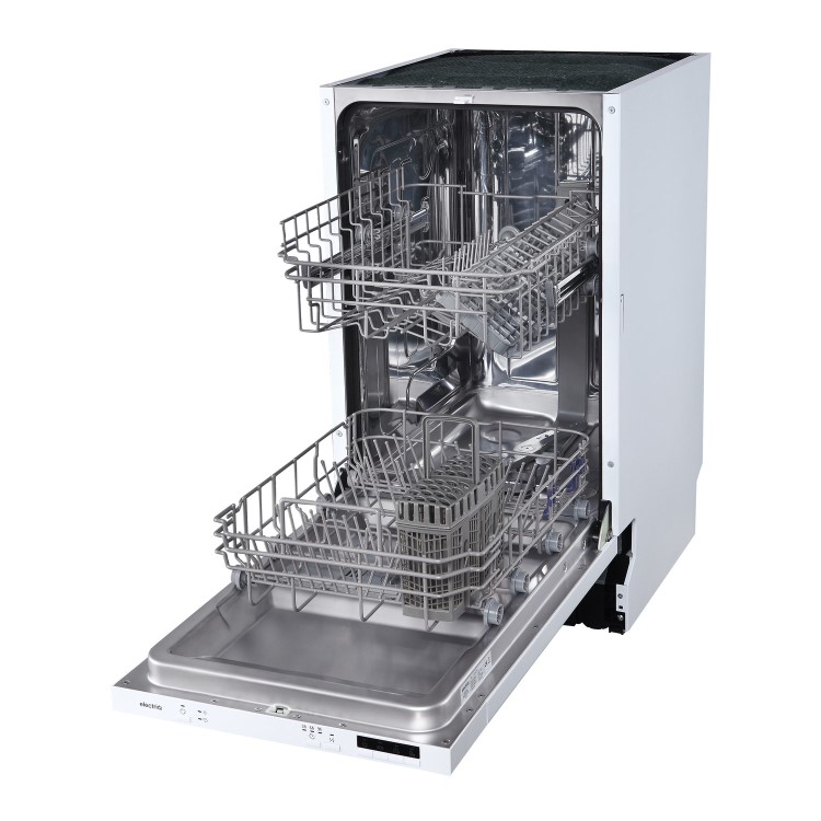 GRADE A2 - electriQ 10 Place Slimline Fully Integrated Dishwasher