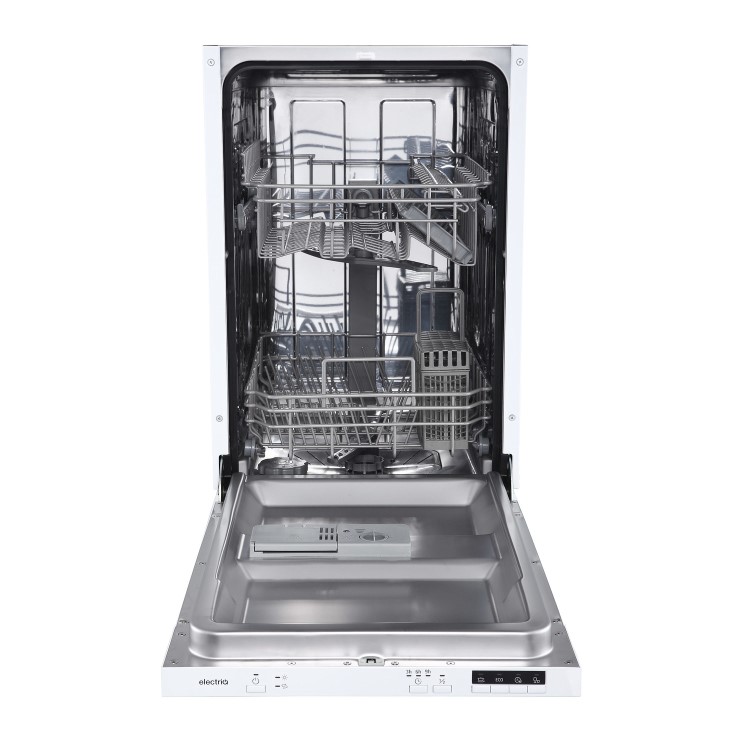 GRADE A2 - electriQ 10 Place Slimline Fully Integrated Dishwasher