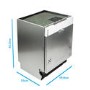 electriQ - 14 Place Settings Fully Integrated Dishwasher