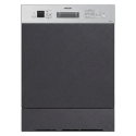 EQDWMSINT60 electriQ Semi-Integrated Dishwasher - Auto Wash Stainless Steel Control Panel