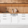 electriQ Semi-Integrated Dishwasher - Stainless Steel Control Panel