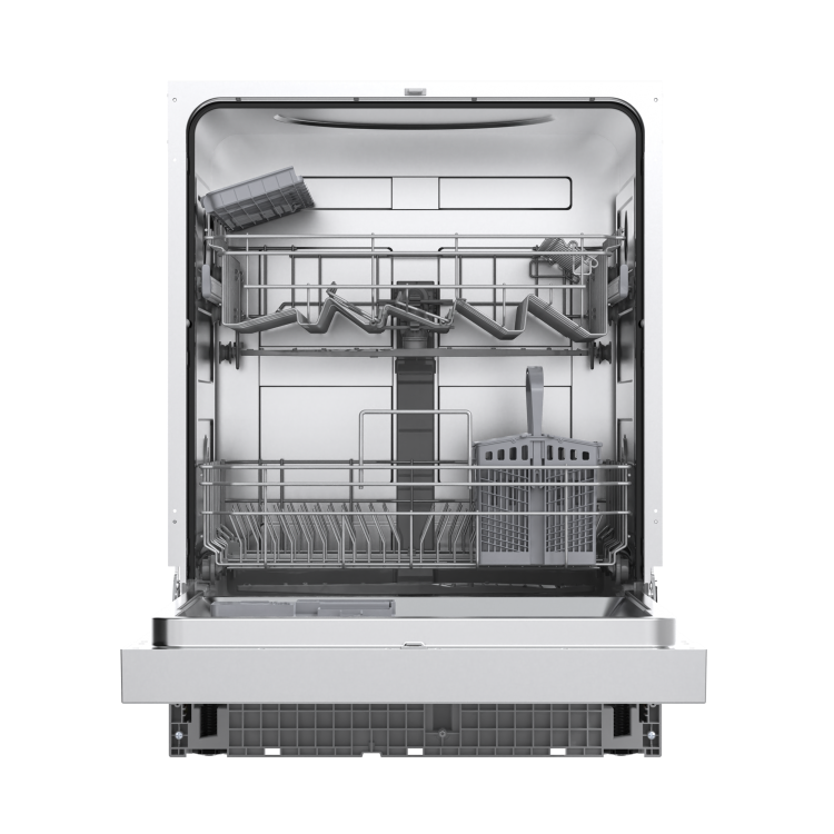 electriQ Semi-Integrated Dishwasher - Auto Wash Stainless Steel Control Panel