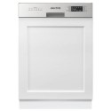 EQDWSINT60 electriQ Semi-Integrated Dishwasher - Stainless steel control panel