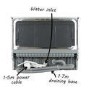 Refurbished electriQ EQDWTTS 6 Place Freestanding Compact Table Top Dishwasher Silver