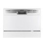 Refurbished electriQ EQDWTTW Integrated 6 Place Table Top Dishwasher White