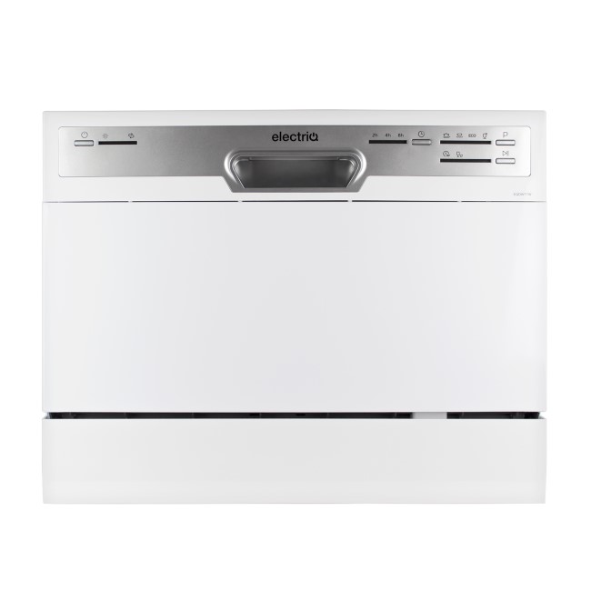electriQ 6 Place Settings Table Top Dishwasher White electriQ