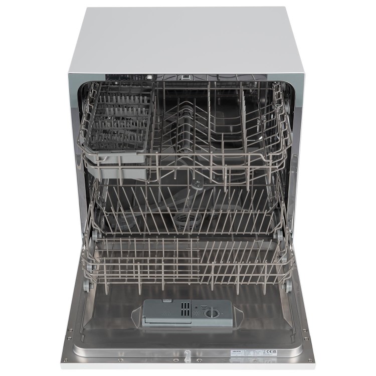 Refurbished electriQ EQDWTTXL XL Mini Table Top 8 Place Dishwasher White
