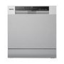 electriQ XL Mini Table Top Dishwasher - Silver
