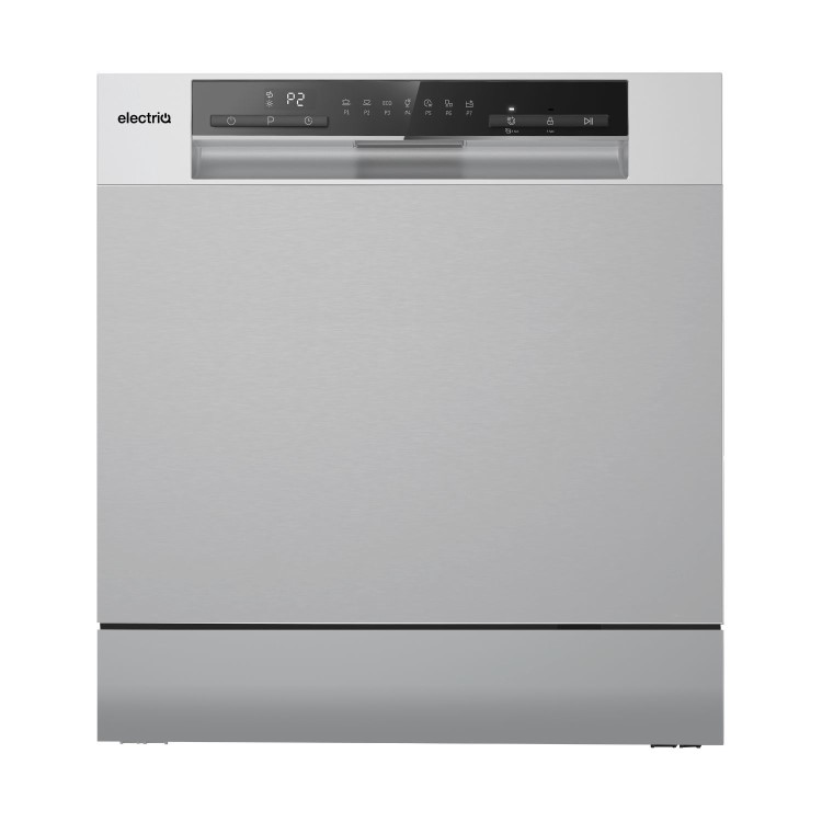 electriQ XL Mini Table Top Dishwasher - Silver