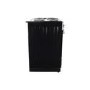GRADE A2 - electriQ 50cm Electric Cooker with Single Oven and Solid Hotplate - Black