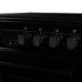 Refurbished electriQ EQEC50B3 50cm Double Cavity Electric Cooker with Ceramic Hob Black
