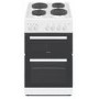 GRADE A3 - electriQ 50cm Double Cavity Electric with Sealed Plate Hob - White