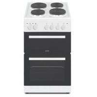 GRADE A3 - electriQ 50cm Double Cavity Electric with Sealed Plate Hob - White