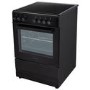 electriQ 60cm Single Oven Cooker with Ceramic Hob - Black