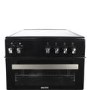 GRADE A3 - electriQ 60cm Electric Cooker with Twin Cavity and Ceramic Hob in Black