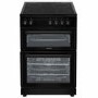 Refurbished electriQ EQEC60B5 60cm Double Oven Electric Cooker Black