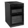 Refurbished electriQ EQEC60B5 60cm Double Oven Electric Cooker Black