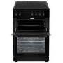 electriQ 60cm Double Oven Electric Cooker - Black
