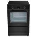 EQEC60SIK electriQ 60cm Single Oven Cooker with Induction Hob - Black