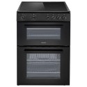 EQEC60TWB4 electriQ 60cm Twin Cavity Electric Cooker - Black