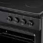 Refurbished electriQ EQEC60TWB4 60cm Electric Cooker Black
