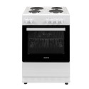 EQEC60W1 electriQ 60cm Electric Cooker with Sealed Plate Hob - White