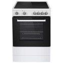 A2/EQECW160CERAMIC Refurbished electriQ EQECW160CERAMIC 60cm Single Cooker with Ceramic Hob White