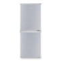 electriQ 155 Litre 50/50 Freestanding Fridge Freezer - Silver
