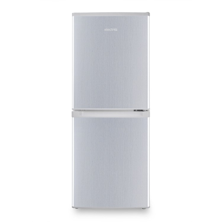 electriQ 155 Litre 50/50 Freestanding Fridge Freezer - Silver