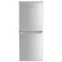 GRADE A3 - electriQ 155 Litre 50/50 Freestanding Fridge Freezer - Silver