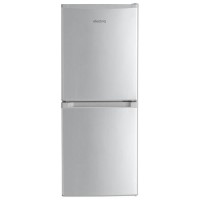 GRADE A3 - electriQ 155 Litre 50/50 Freestanding Fridge Freezer - Silver