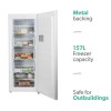 electriQ 157 Litre Freestanding Upright Freezer - White