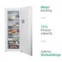 GRADE A2 - electriQ  157 Litre Freestanding Upright Freezer 142cm Tall  55cm Wide - White