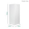electriQ 157 Litre Freestanding Upright Freezer - White
