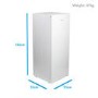 GRADE A2 - electriQ 235 Litre Freestanding Larder Fridge 142cm Tall A+ Energy Rating 55cm Wide - White