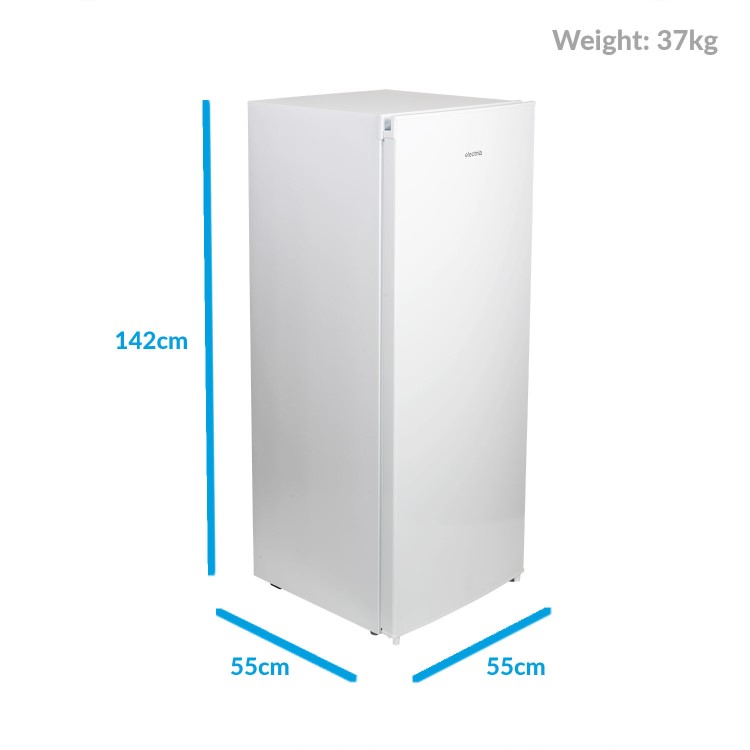GRADE A2 - electriQ 235 Litre Freestanding Larder Fridge 142cm Tall A+ Energy Rating 55cm Wide - White