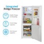 electriQ 162 Litre Freestanding 70/30 Split Fridge Freezer - White