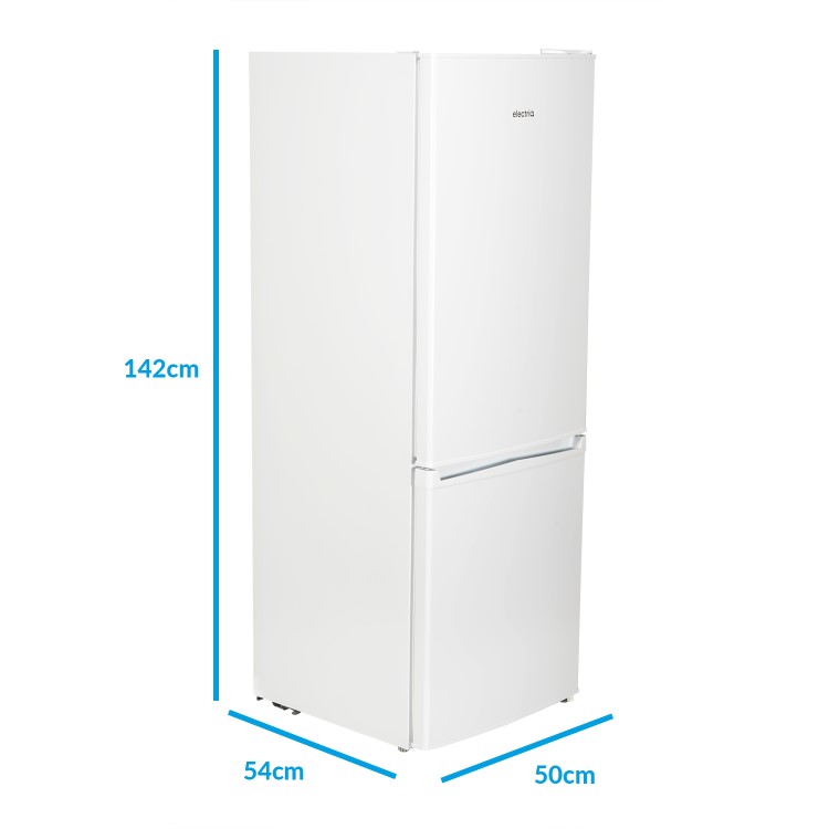 Refurbished electriQ 167 Litre 60/40 Freestanding Fridge Freezer - White