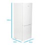 Refurbished electriQ 167 Litre 60/40 Freestanding Fridge Freezer - White