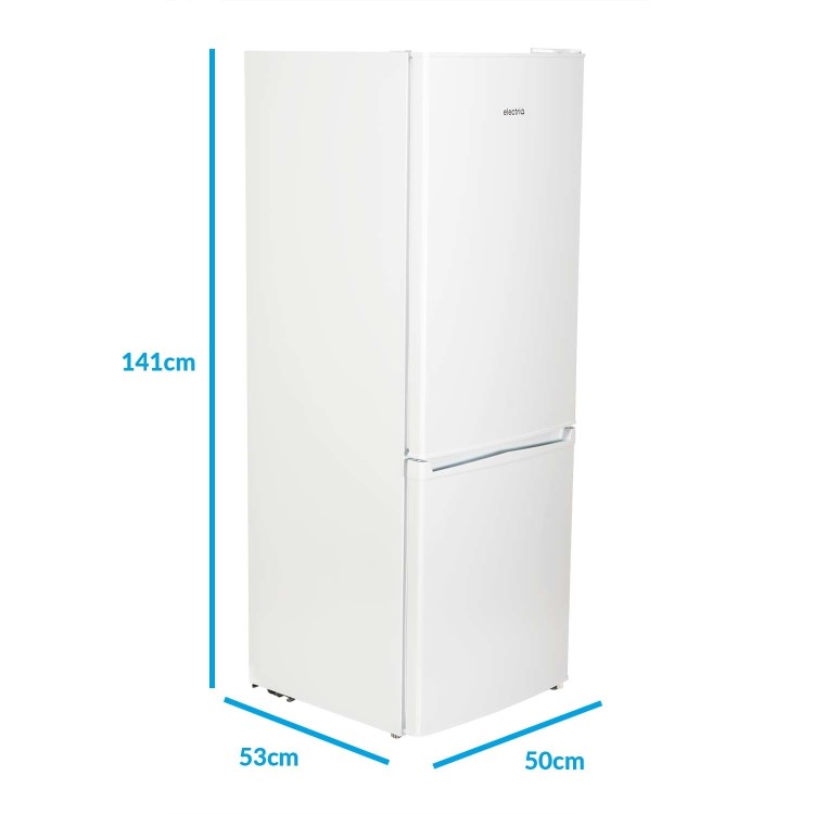 electriQ 162 Litre Freestanding 70/30 Split Fridge Freezer - White