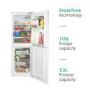 Refurbished electriQ EQFS50152FF Freestanding 172 Litre 50/50 Frost Free Fridge Freezer White