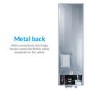 electriQ 50/50 Split Freestanding Total No Frost Fridge Freezer - Silver